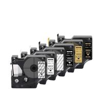 hJNGdU 6PK Replace D1 12mm Label Tape 45010 45013 45020 45021 45023 45024 Cassette Ribbon Compatible With LM160 Label Maker