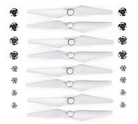 hJNGdU 8pcs Quick Release Propeller Compatible With D Phantom 4 Advanced 9450S Drone Wing Fans Spare Parts Replacement Accessory(WHITE)