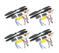 hJNGdU A2212 1000KV 2200KV A2208 Brushless Outrunner Motor Set With 30A ESC And 1045 Propeller Compatible Compatible With RC Multicopters Quad-Rotor Set(A2212KV2450 30A 1045)