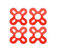 hJNGdU Brushless Motor Soft Mount Vibration Dampener Compatible With 2205 2207 Drone Motor Guard With Compatible Landing Pad(RED 4PCS)