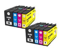 hJNGdU Compatible Ink Cartridge Replacement For 932 933 932XL 933XL Works With Officejet 6100 6600 6700 7110 7610 7612 7510 7512 Printers(2SET)