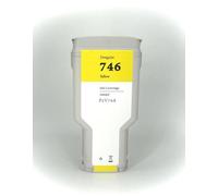 hJNGdU Compatible Ink Cartridges For Designjet Z6 And Z9 Postscript Inkjet Large Format Printers Works With 746 Cartridges(300ML Y)