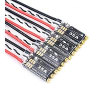 hJNGdU Cyclone 35A 45A ESC Compatible With BLHeli_S Support 2-6S Power Supply Compatible With DShot150 300 600 And Oneshot125 Compatible With RC Quadcopter Airplane Drone 1 2 4 Pack(4PCS 35A ESC)