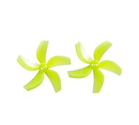 hJNGdU D63 5-PC 4 Pair 8 PCS Compatible With 63mm 2.5inch RC Racing Freestyle Cinewhoop Ducted Drones D63-5 Props(YELLOW)