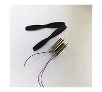 hJNGdU DC 3V 3.7V 8520 Ultrahigh Speed Coreless Motor 41000RPM NdFeB Strong Magnetism Compatible With RC Drone Tail Engine UAV Accessories(2PSC MOTOR PROPELLER)