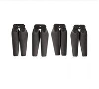 hJNGdU E88 Pro RC Drone Compatible Foldable Propeller Props Quadcopter Accessory 4pcs(BLACK)