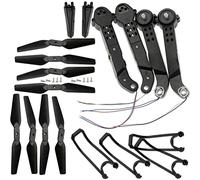 hJNGdU FOLD Drone E525 LS-E525 E88 Teng1 Compatible RC Quadcopter Spare Parts Arms Motors Propellers Landing Gear And Guards Accessories(TYPE1 BK ARMS)