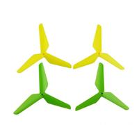 hJNGdU Four Pack Three Propellers Compatible With X5C X5 X5S X5SC X5SW X5HC X5HW RC Quadcopter Compatible Spare Parts(YELLOW GREEN)