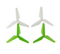 hJNGdU Four Pack Three Propellers Compatible With X5C X5 X5S X5SC X5SW X5HC X5HW RC Quadcopter Compatible Spare Parts(WHITE GREEN)