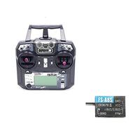 hJNGdU FS-i6X 10CH 24GHz AFHDS 2A Remote Control Transmitter With Compatible FS-iA6B FS-iA10B FS-X6B FS-A8S Receiver Compatible With RC Airplane Drone(MODE2 I6X WITH A8S)