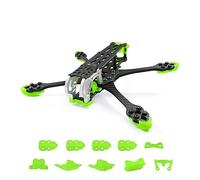 hJNGdU GEP-MK5 Carbon Fiber Frame Compatible With Mark5 Series Drone Compatible with DIY RC Quadcopter And Freestyle Drone Accessories Parts(PRO FRAME GREEN)