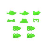 hJNGdU GEP-MK5 Carbon Fiber Frame Compatible With Mark5 Series Drone Compatible with DIY RC Quadcopter And Freestyle Drone Accessories Parts(PRO KITS GREEN)