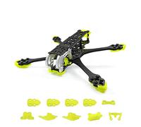 hJNGdU GEP-MK5 Carbon Fiber Frame Compatible With Mark5 Series Drone Compatible with DIY RC Quadcopter And Freestyle Drone Accessories Parts(PRO FRAME YELLOW)