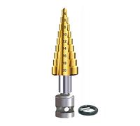 hJNGdU HSS Step Drill Bit Wrench Adapter 4-20 4-22 4-32 Cone Drill Compatible With Impact Wrench Compatible With Power Tools Wood Hole Cutter(ONLY 4-32-WRENCH)