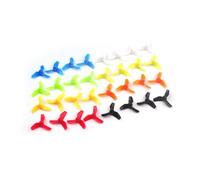 hJNGdU Inductrix E010 Tiny6 16Pairs 31mm 3-4 CW CCW Propellers 0.8mm Compatible With Brushed Tinywhoop Drone 614 615 Motor(16PAIRS 3BLADE BLACK(ONLY BLACK))