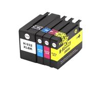 hJNGdU Ink Cartridge 932 933 932XL 933XL 1SET 4PCS Compatible With Officejet 6100 H611a 6600 H711a 6700 H711n 7110 7612 7610 7510