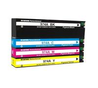 hJNGdU Ink Cartridge Compatible With Pigment Ink Cartridge 974A 974X Series Designed Printers 352dw 377dw 452dw 477dw 552dw 577dw P55250dw P57750dw(974A -4COLOR 1SET)