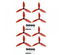 hJNGdU Lightweight Replacement Three-Propeller Compatible With D 2 SE Drone Accessories Parts(8PCS RED)