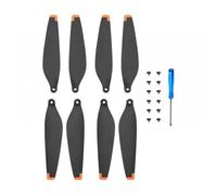 hJNGdU Low Noise 6030 Propeller Compatible With D NI 3 Pro Drone Replaceable Wing Fan Props Compatible With D NI 3 Pro Accessories 1/2/4 Pairs(2 PAIR ORANGE)