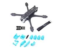 hJNGdU Mark5 HD 225mm Carbon Fiber Frame Compatible With 5inch Analog Digital RC Quadcopter Racing Drone BN220 GPS DIY Parts(D DIGITAL BLUE)