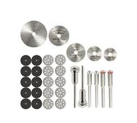 hJNGdU Metal Cutting Tool Accessories Set 32 Pcs Compatible With Dremel 31 30 Pcs Circular Saw Sanding Grinding Wheel Cutting Disc(31PCS)