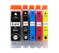 hJNGdU North America Compatible T410XL 410XL 410 Ink Cartridge Compatible with XP-630 XP-635 XP-7100 XP-830 XP-640 XP-530 XP-540 XP-900(1 SET(5PC))