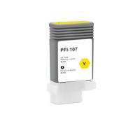 hJNGdU PFI107 Refillable Ink Cartridge With Chips 130ML 6Colors Compatible With Printer Models IPF670 IPF680 IPF685 IPF770 IPF780 IPF785(1Pc Yellow)