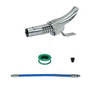 hJNGdU Pressure 10000PSI Grease Gun Coupler Coupling End Fitting 1/8” NPT Adapter Connector Lock On Tool Accessory Compatible With Similar Models