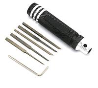 hJNGdU Prime Model Scriber With Resin Carved Scribe Line Hobby Cutting Tool Chisel Compatible With RC Cars And Drones Includes 5 Or 7 Tools(7IN1 BLACK)