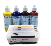 hJNGdU Refill Ink And Empty Refillable Ink Cartridge Compatible With 711 Designjet T120 T520 T100 T125 T130 T525 T530 Printer(Cartridge Pig. ink)
