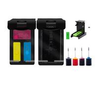 hJNGdU Refillable Ink Cartridge Compatible With PG140 CL141 MG2580 MG2400 MG2500 IP2880 MG3610(1 set with ink)