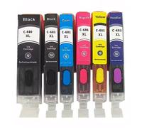 hJNGdU Refillable Ink Cartridge With ARC Chip For TS9160 TS9560 TS6360 TS6365 TR7660 Printers Compatible With PGI 680XL CLI 681XL(6Color 1set)