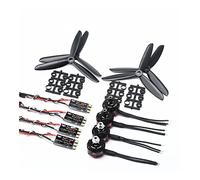 hJNGdU RS2205 2205 2300KV CW CCW Brushless Motor Compatible With LittleBee 20A 30A BLHeli_S ESC Compatible With RC QAV250 X210 Racing Drone Multicopter(2205 30A 5045 4PCS)