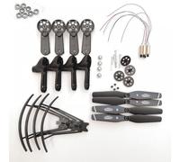 hJNGdU S167 S166 RC Drone Propeller Guard Protector Spare Parts Kit Compatible With S167 GPS Quadcopter Motor Engine Arms(IS 3.7V MOTOR KIT)