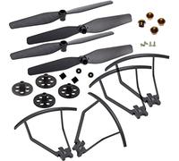 hJNGdU S167 S166 RC Drone Spare Parts Compatible Propellers Protection Frame CSJ S167 GPS Quadcopter Arms Motor Gear Shafts And Screws(BLADES GUARDS KITE)