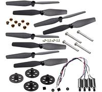 hJNGdU S167 S166 RC Drone Spare Parts Compatible Propellers Protection Frame CSJ S167 GPS Quadcopter Arms Motor Gear Shafts And Screws(3.7V MOTOR ARMS KITJ)