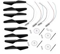 hJNGdU S60 RC Drone Protective Gear Motor Arms Spare Parts Compatible With S60 Quadcopter Repair Accessories(GEARS MOTOR BLADES)