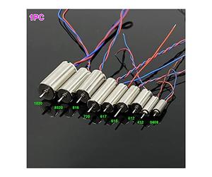 hJNGdU Speed Coreless Motor 1PC DC 3V-3.7V Compatible With 0408 412 612 615 617 716 720 816 8520 1020 Compatible with RC Drones And DIY Aircraft(1020 A)