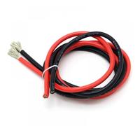 hJNGdU Wire 2 Meter 8 10 12 14 16 18 20 22 AWG Heatproof Soft Silica Gel Wire 1 Meter Red And 1 Meter Black Compatible With Various Applications(18AWG)