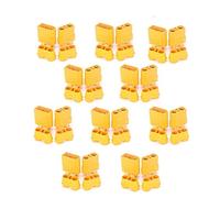 hJNGdU XT30 XT30U MR30 XT60 XT60H MR60 XT60PW XT90 XT90S Connector Plug Compatible With Quadcopter Multicopter 5 Or 10 Pairs(10PAIR AMASS XT90)