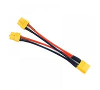 hJNGdU XT60 Parallel Connector Male Female Dual Extension Splitter 3 Way 16AWG Wire Compatible With RC Motor(1 MALE TO 2 FEMALE)