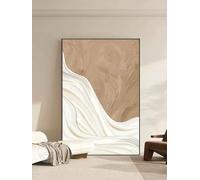 HJOSWVNS Canvas Prints - Brown White Wall Art for Living Room & Bedroom - 40x60cm