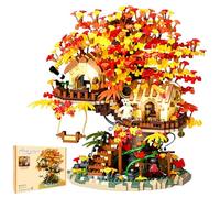 HJPLPXH Cherry Blossom Bonsai Tree House Building Blocks Set
