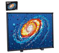 HJPLPXH Milky Way Galaxy Micro Mini Building Block Art Model, Mini Bricks Sets Creative Ideals Gifts for 12+ Boys Girls Adults (2438PCS)