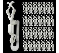 HJQ Christmas Light Clips 50 Pack All-in-One C7 C9 String Light Hooks for Roof Gutter Shingle Outdoor Holiday Lighting