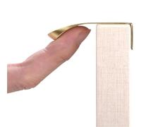 HJQFVASQ Black/Gold/Gray Cabinet Edge Finger Pull Kitchen Concealed Drawer Pulls Aluminum Alloy Hidden Door Handle,Arc Furniture Handles(Gold,300mm)