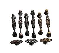 HJQFVASQ Vintage Antique Bronze Cabinet Handles Hollow Out Birdcage Pulls Drawer Knobs Wardrobe Door Pullers Furniture Handle(Green Bronze)