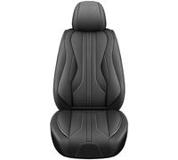 HJRegaFimu Universal Car Seat Covers Waterproof Leather Full Set, To Fit Most Cars, Side Airbag Compatible, Can Protect Front and Rear Seats, Black