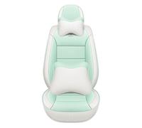 HJRegaFimu Universal Car Seat Covers Waterproof Leather Full Set, To Fit Most Cars, Side Airbag Compatible, Can Protect Front and Rear Seats, Green