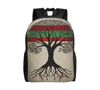 HJRT Backpack Tree Palestinian Flag Travel Casual Laptop Backpack Waterproof Hiking Daypack for Men Women
